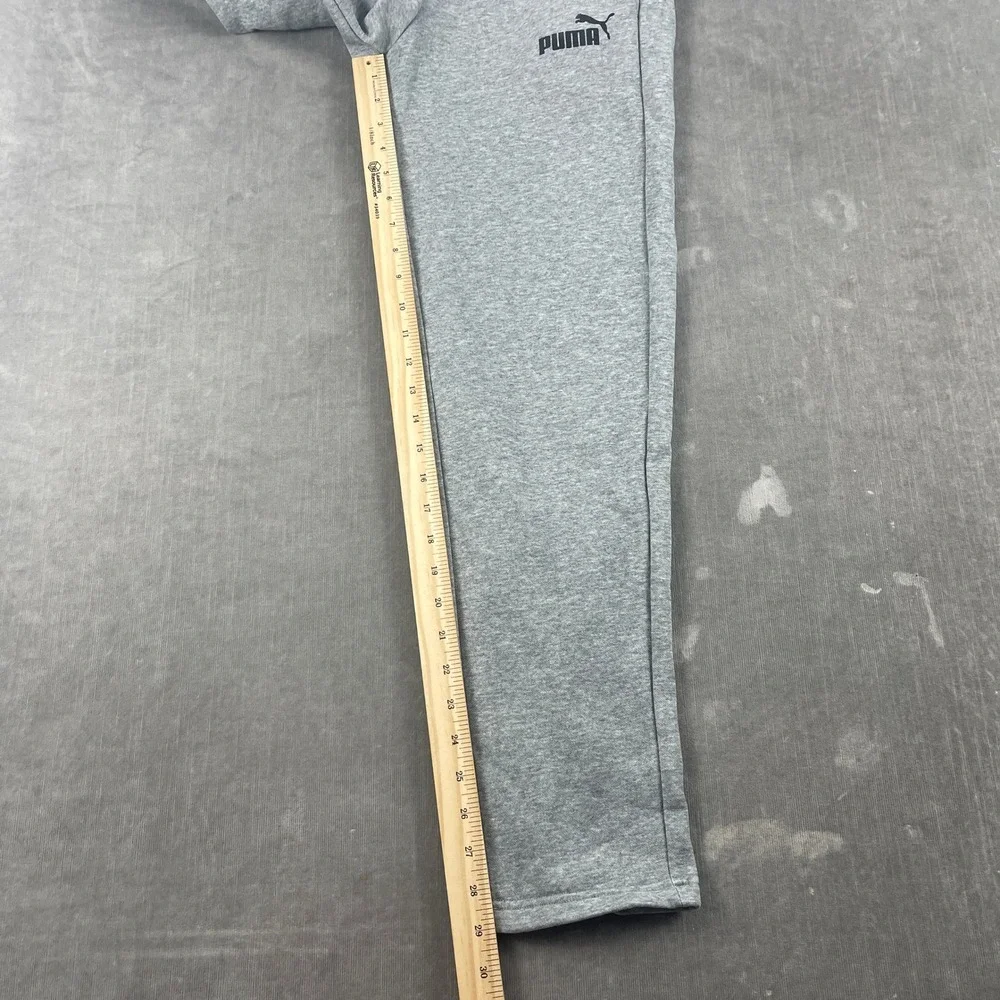 Puma Kids Small Gray Sweatpants Athletic Fleece Joggers Pockets